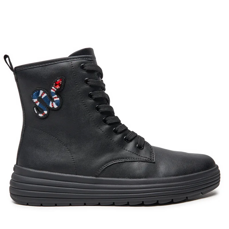 Μπότες Geox J Phaolae Girl J46ETD 000BC C9999 S Μαύρο