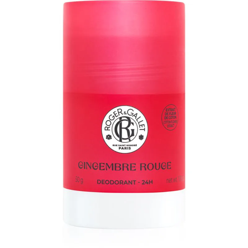 Roger & Gallet Gingembre Rouge στερεό αποσμητικό χωρίς άλατα αλουμινίου για γυναίκες 50 γρ