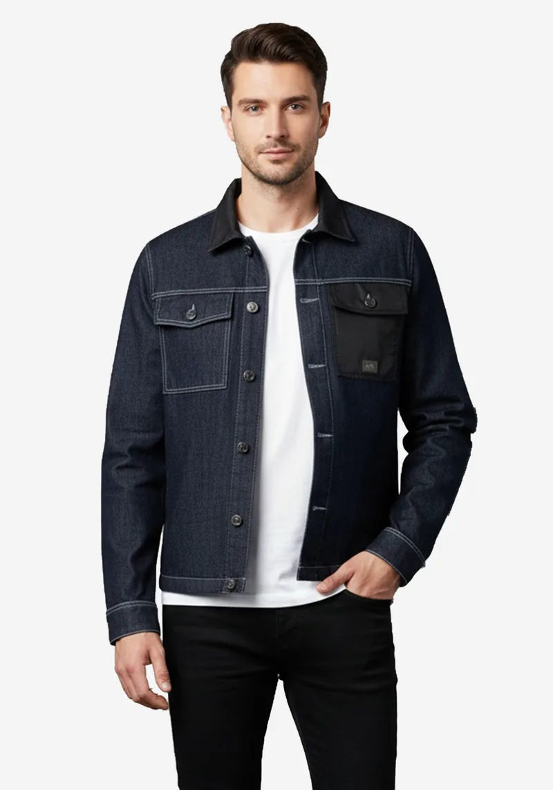 Karl Lagerfeld Πουκάμισο της σειράς Pre - 505809 561864 606 Solid Blue