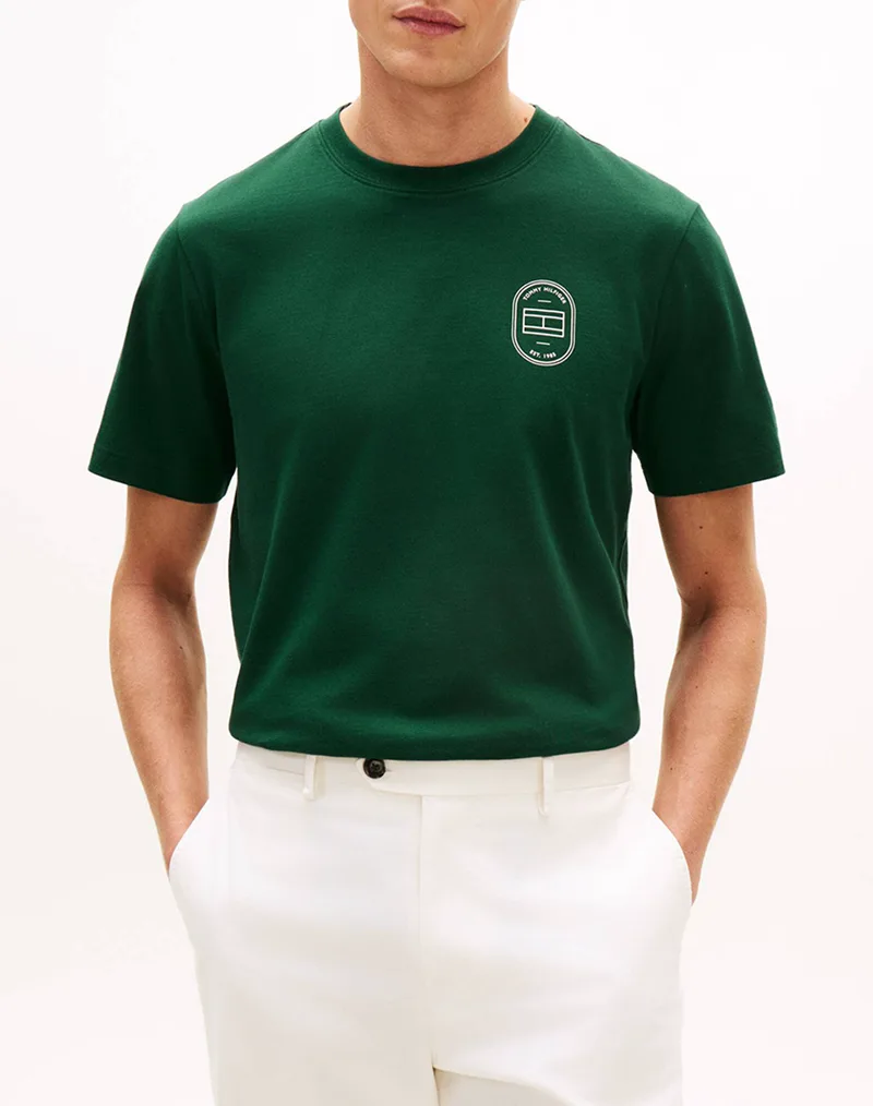 TOMMY HILFIGER BRAND LOVE ROUNDEL TEE MW0MW42364-MBN Green