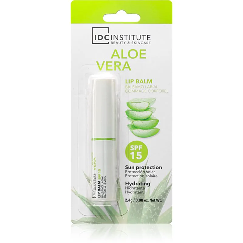 IDC Institute Aloe Vera Βάλσαμο για χείλη SPF 15 2.4 γρ
