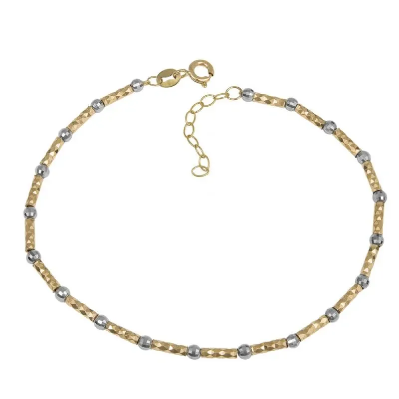 Γυναικείο βραχιόλι Κ14 two tone 035677 035677 Χρυσός 14 Καράτια