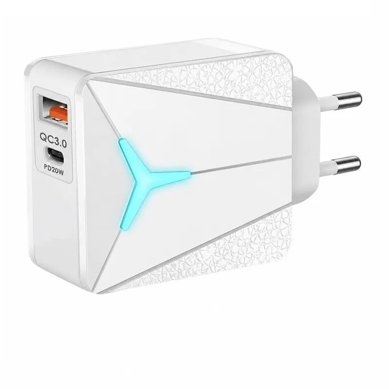 ΑΝΤΑΠΤΟΡΑΣ 20W ΔΙΠΛΗΣ ΛΕΙΤΟΥΡΓΙΑΣ USB & Type-C