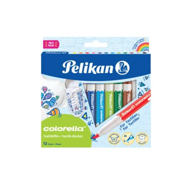 Pelikan Μαρκαδόροι Colorella Textile 12pcs
