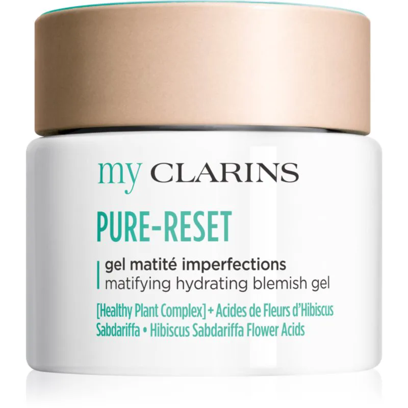 Clarins My Clarins Pure-Reset Matifying Hydrating Blemish Gel ματ τζελ για επιδερμίδα με ατέλειες 50 ml