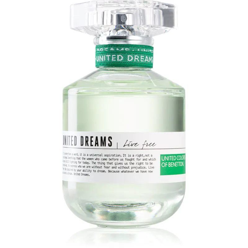 Benetton United Dreams for her Live Free Eau de Toilette για γυναίκες 80 ml