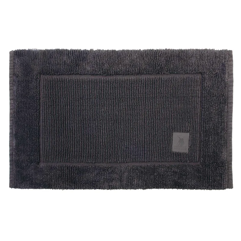 Ταπέτο Μπάνιου Βαμβακερό 50x80εκ. Essential 3214 Dark Grey Greenwich Polo Club (Ύφασμα: Βαμβάκι 100%, Χρώμα: Γκρι) - Greenwich Polo Club - 220750803214