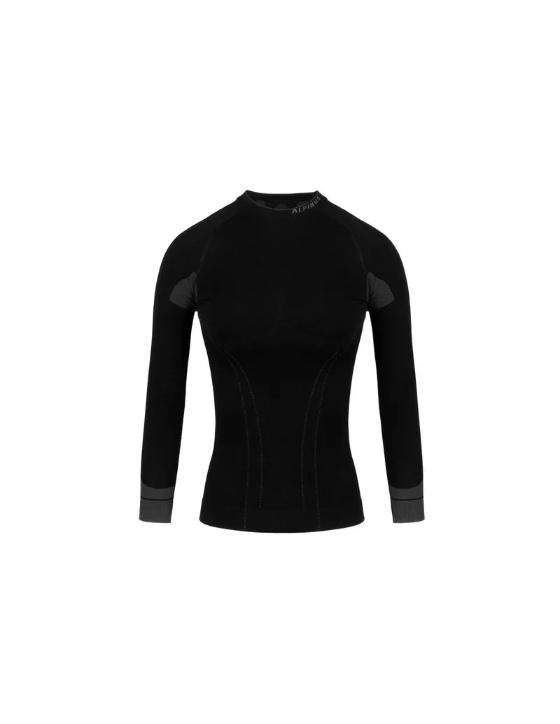 Alpinus Tactical GT18362 Ανδρική Ισοθερμική Μακρυμάνικη Μπλούζα Μαύρη