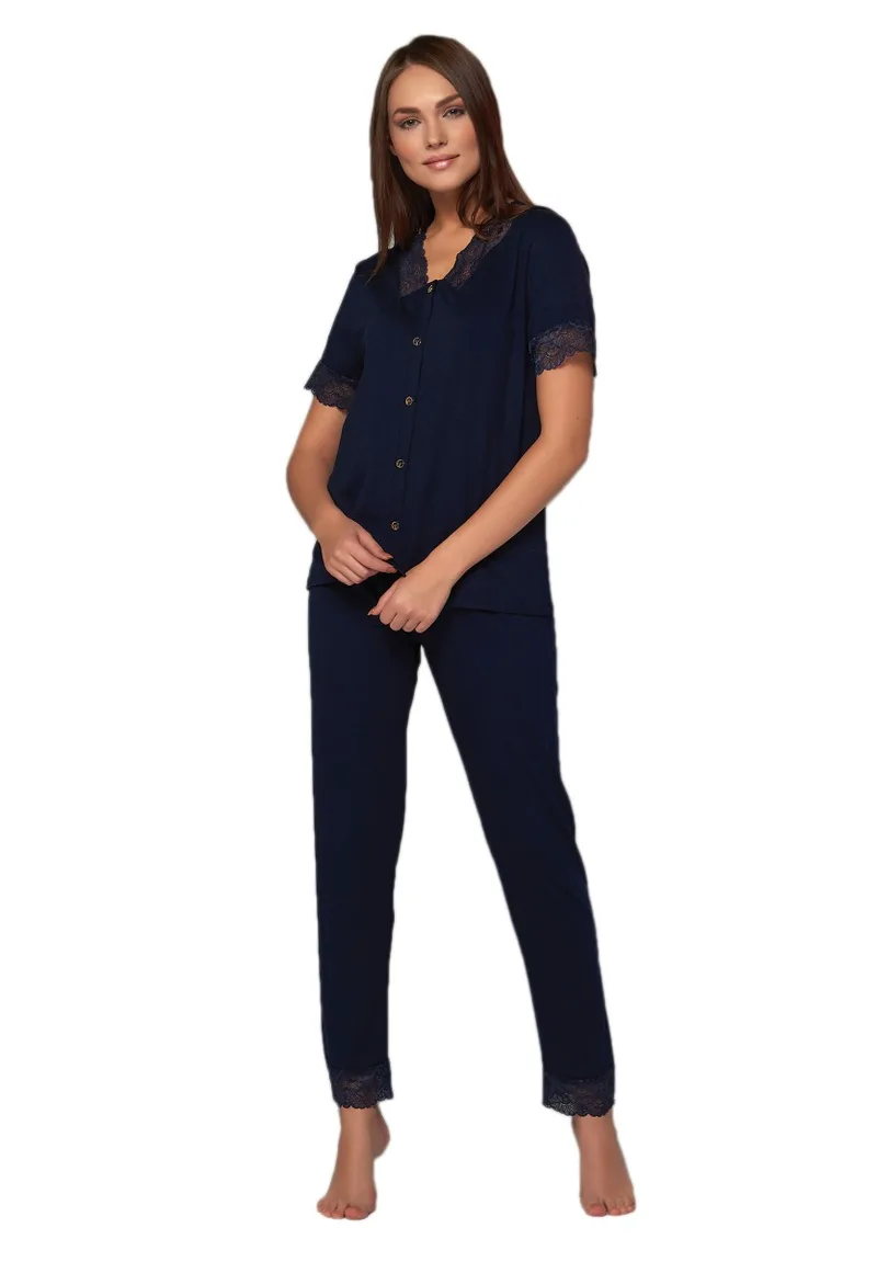 Πιτζάμα γυναικεία με κουμπάκια Super Soft Modal 11878