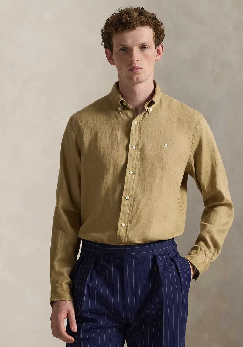 Polo Ralph Lauren Πουκάμισο Linen - 710966294 511 Cafe Tan