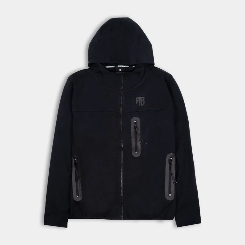 ANTETOKOUNBROS AB TECHFIT FULL-ZIP HOODIE ΜΑΥΡΟ
