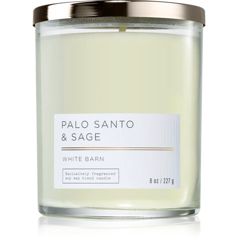 Bath & Body Works Palo Santo & Sage αρωματικό κερί 227 ml