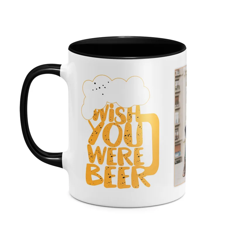 Wish You Were Beer! - Κούπα - Μαύρο - Απλή