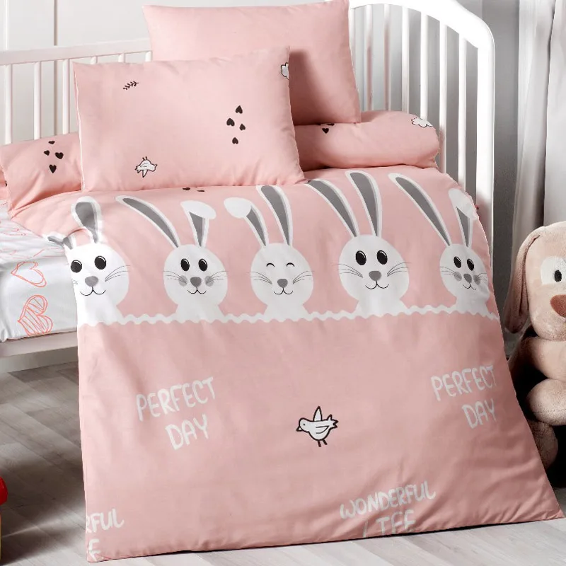 Σεντόνια Κούνιας Σετ Beauty Home 5603 Salmon 100x150