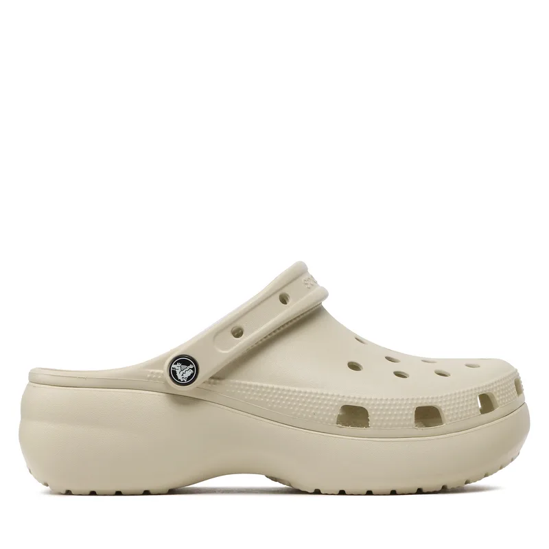 Παντόφλες Crocs Classic Platform Clog W 206750 Μπεζ
