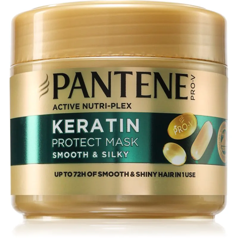 Pantene Pro-V Active Nutri Plex Smooth & Silky μάσκα Για λάμψη και απαλότητα μαλλιών 300 ml