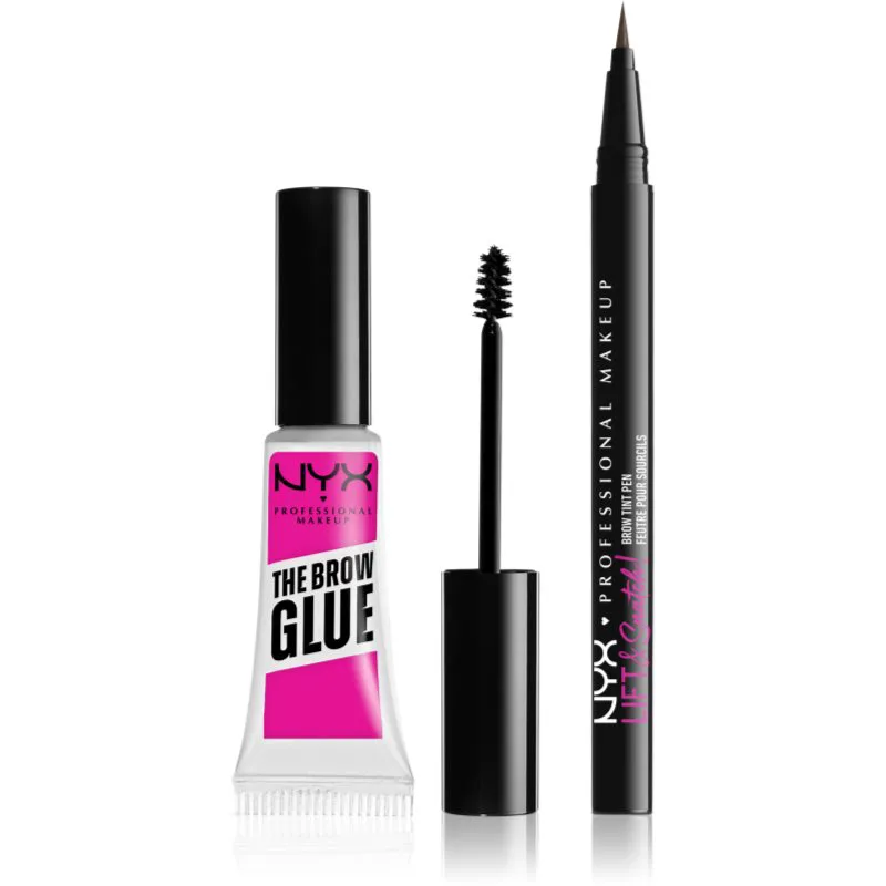 NYX Professional Makeup Eyebrow set σετ για τα φρύδια 2 τμχ