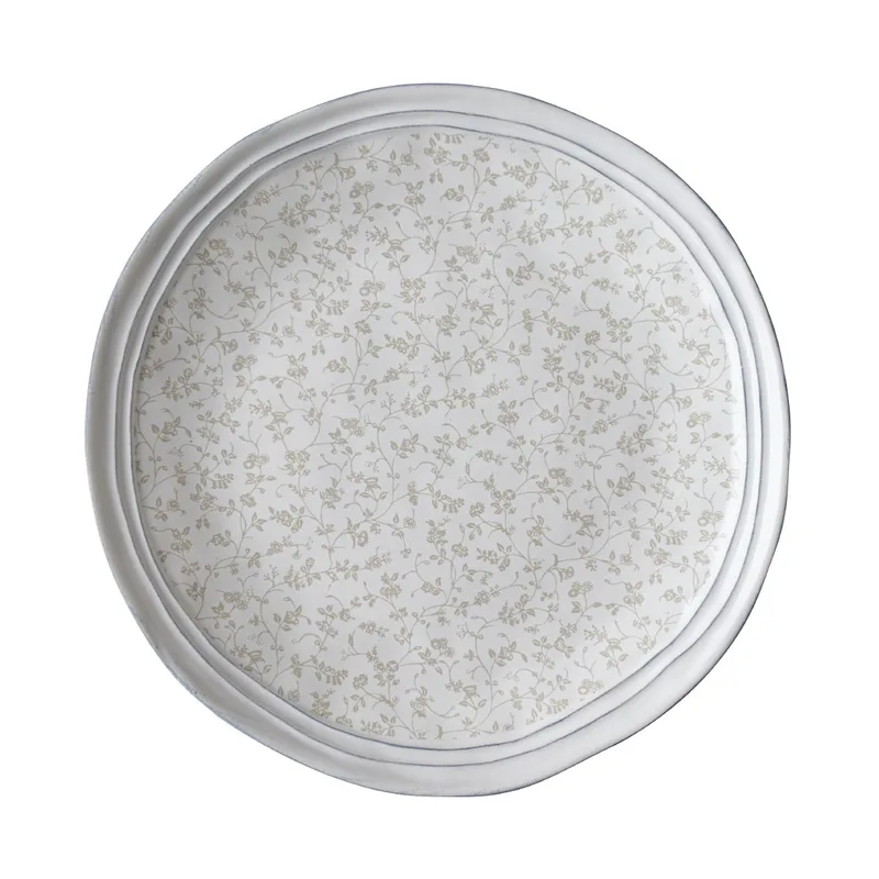 Laura Ashley Πιάτο Φαγητού Κεραμικό White Decorated Artisan 26cm