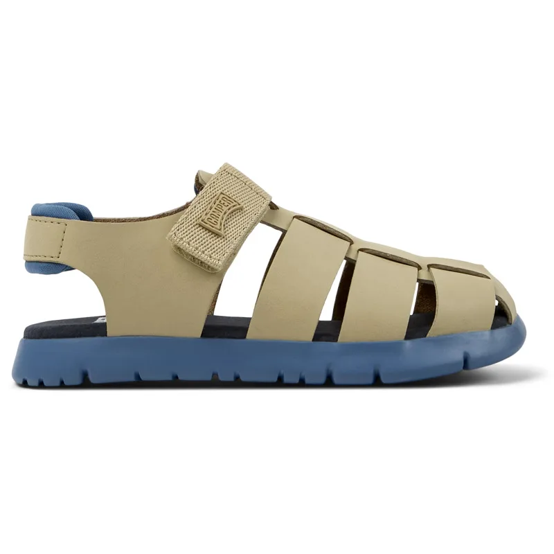 CAMPER Oruga - Πέδιλα Για Παιδιά - Μπεζ, Μέγεθος 30, Smooth leather/Cotton fabric