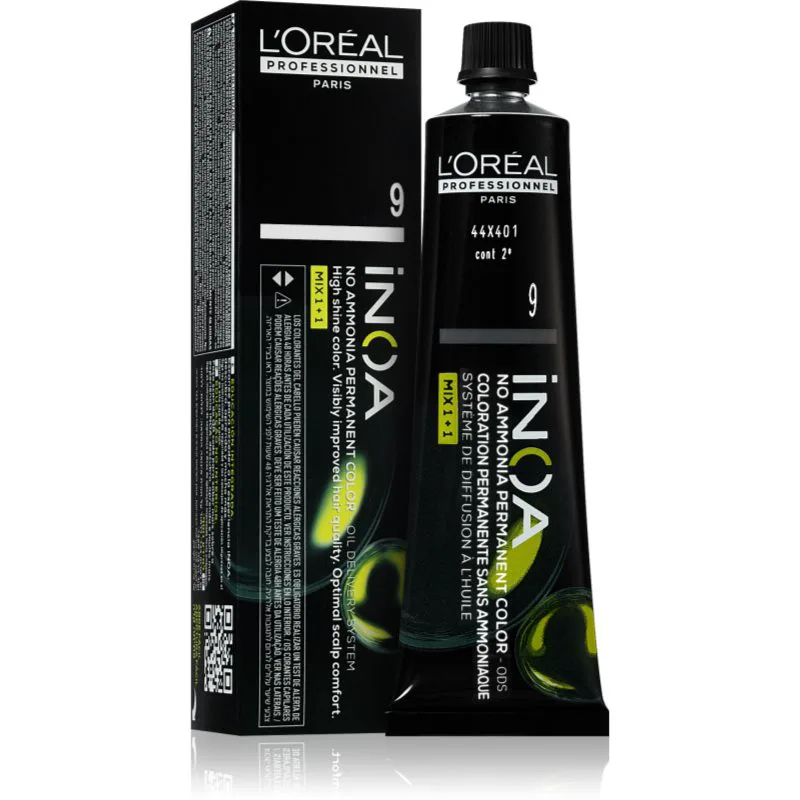 L’Oréal Professionnel Inoa μόνιμη βαφή μαλλιών χωρίς αμμωνία απόχρωση 9 60 ml