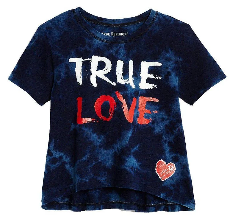 T-SHIRT TRUE RELIGION TRUE LOVE DRAPE TR617SK06 ΜΠΛΕ (98ΕΚ.)-(2-3ΕΤΩΝ)
