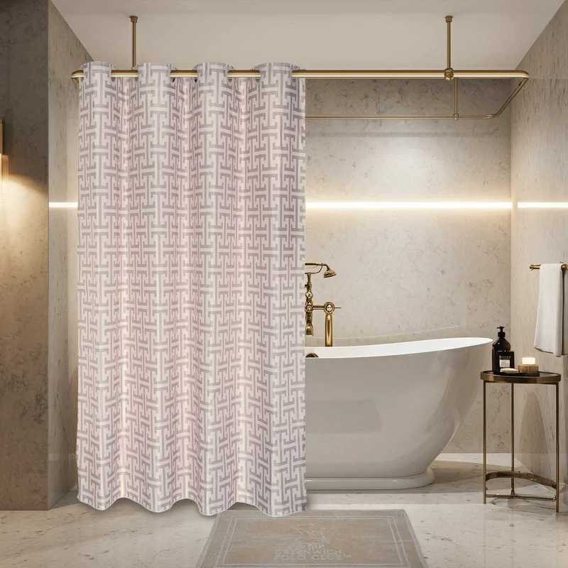 Κουρτίνα Μπάνιου Greenwich Polo Club 3122 Taupe 240x180