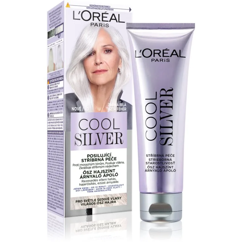L’Oréal Paris Cool Silver βαφή μαλλιών απόχρωση Pure White 1 τμχ