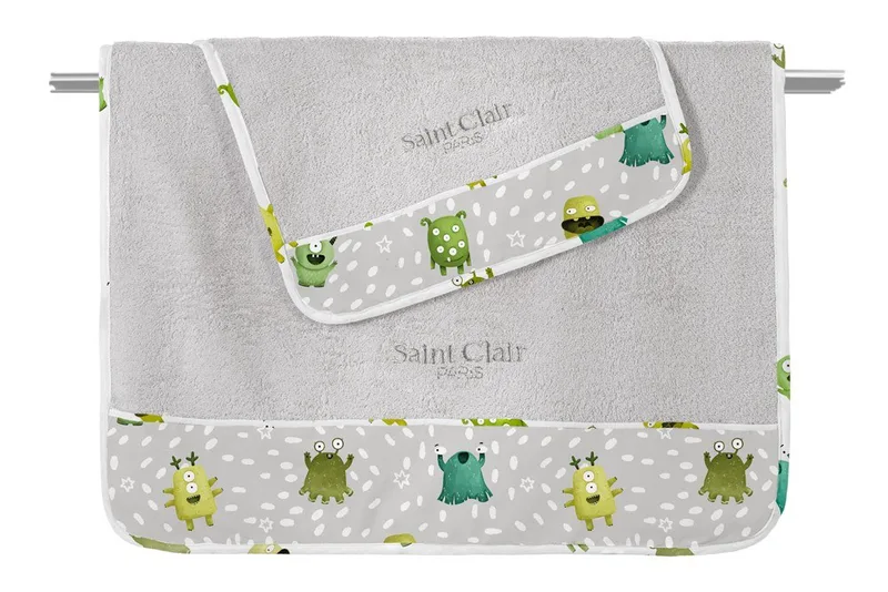 Σετ Βρεφικές Πετσέτες 2 Τεμαχίων Saint Clair Monsters Lime