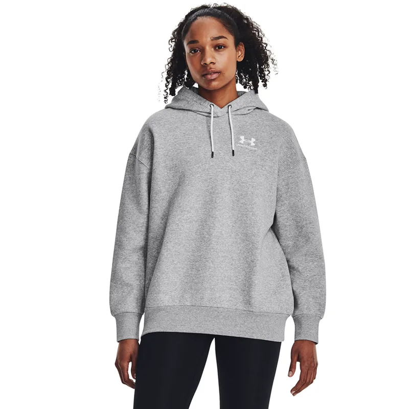 Φούτερ Under Armour Essential Flc Os Hoodie Mod Gray Light Heather XS