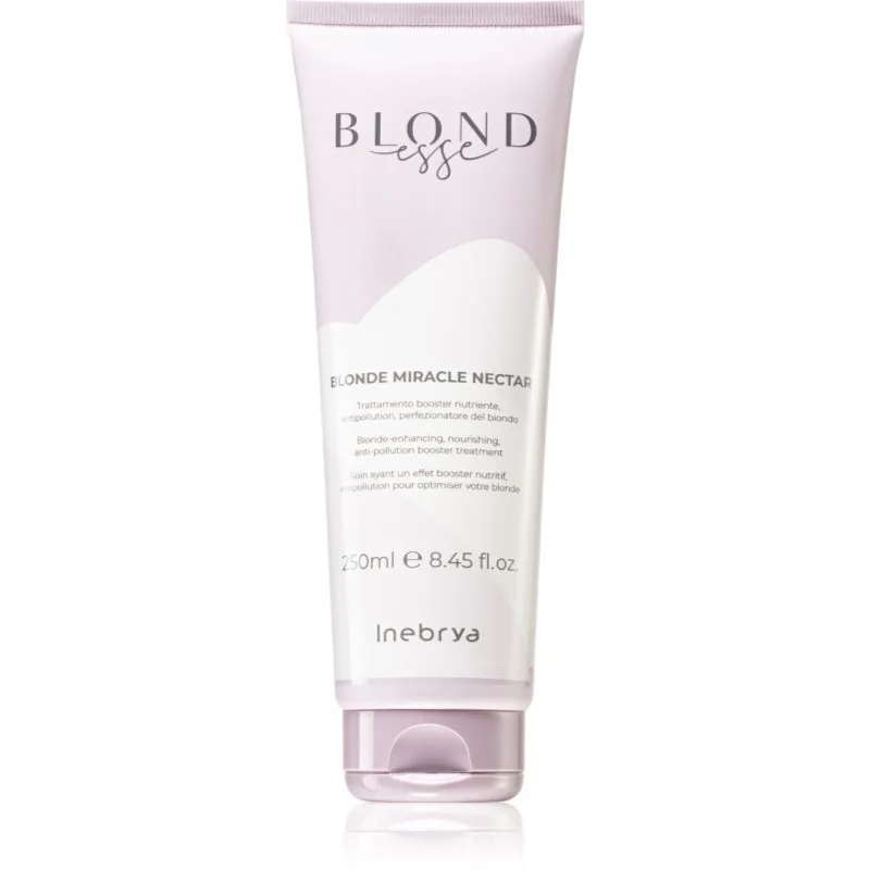 Inebrya BLONDesse Blonde Miracle Nectar βαθιά θρεπτική θεραπεία για ξανθά μαλλιά 250 ml