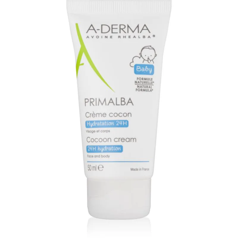 A-Derma Primalba Baby προστατευτική παιδική κρέμα με ενυδατικό αποτέλεσμα για πρόσωπο και σώμα 50 ml