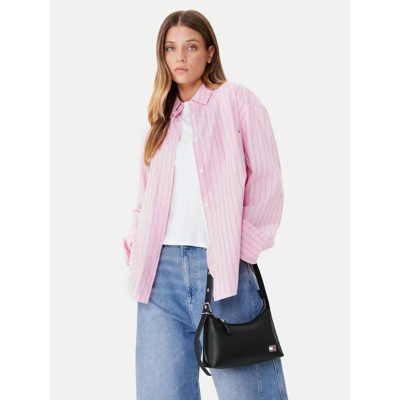 Τσάντα Tommy Jeans Tjw Cool Shoulder Bag AW0AW17873 Μαύρο