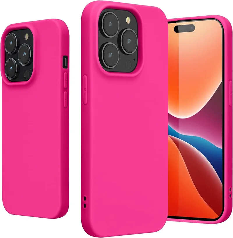 KWmobile Θήκη Σιλικόνης Apple iPhone 14 Pro - Neon Ροζ (59077.77)