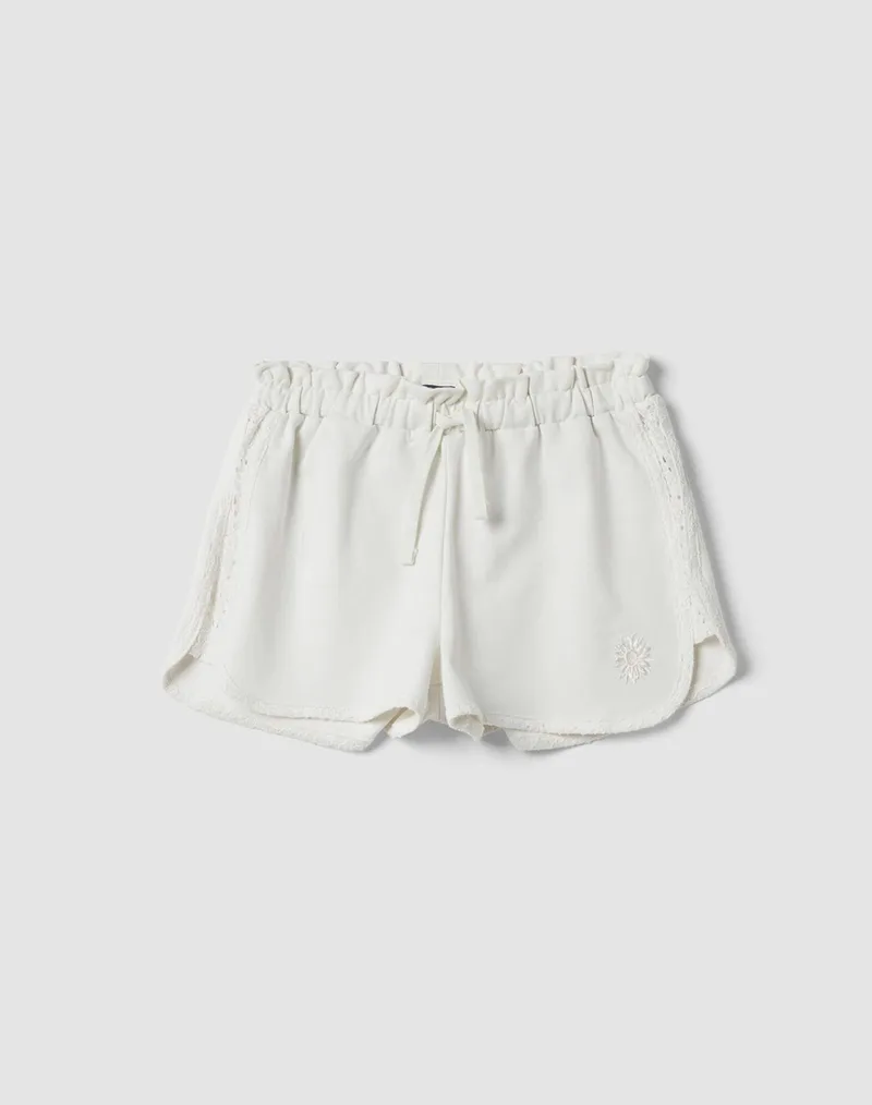 OVS SHORT W/LACE 2640090-BLANC DE BLANC OffWhite