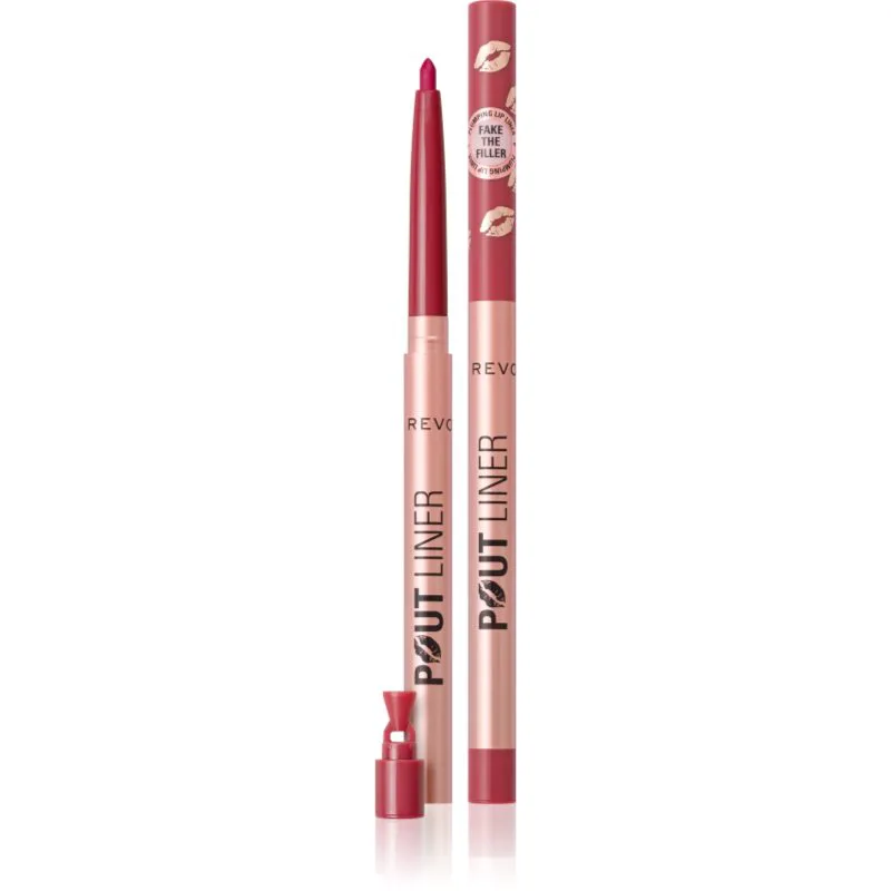Revolution Pout Liner μολύβι για τα χείλη για αύξηση του όγκου απόχρωση Jelly Berry Mauve 0.2 γρ
