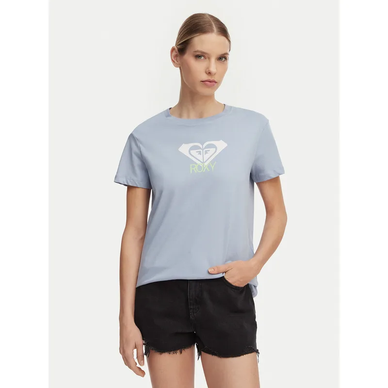 Roxy T-Shirt Ocean Road Art ERJZT06015 Γαλάζιο Regular Fit