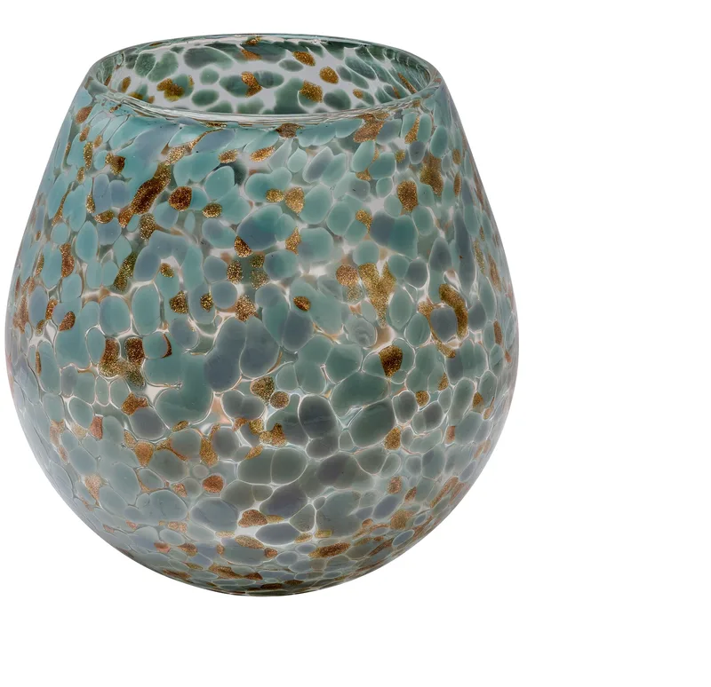Διακοσμητικό Βάζο Φυσιτό Γυαλί Jasper 16,5cm HFA