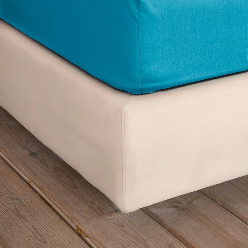 Σεντόνι Μεμονωμένο Μονό 100X200+32 Nima Unicolors Petrol Blue Με Λάστιχο (100x200+32)