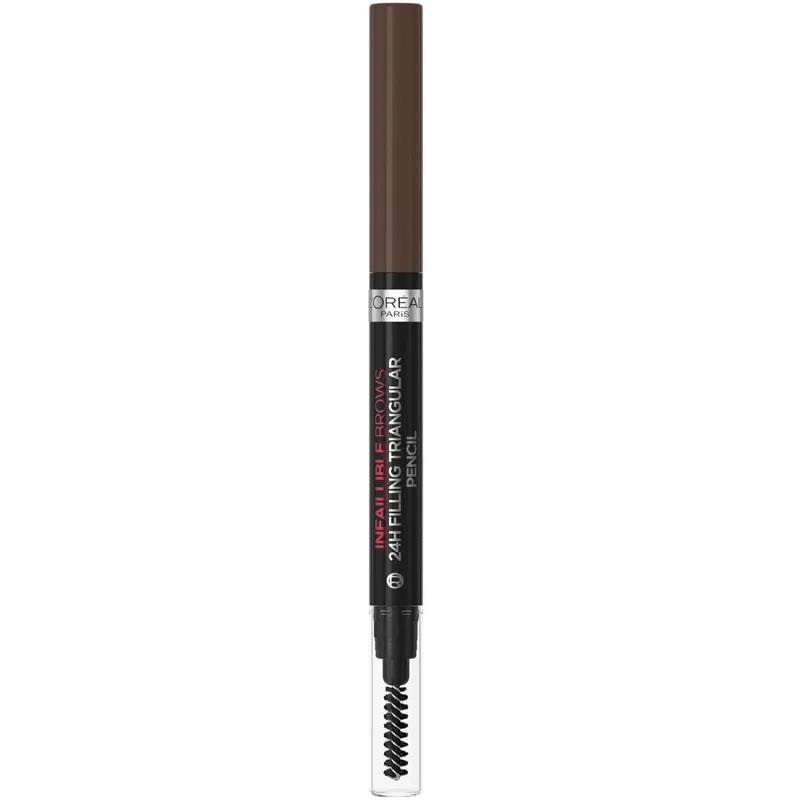 L'Oreal Paris Infaillible Brows 24H Filling Triangular Eyebrow Pencil Μολύβι Φρυδιών & Βουρτσάκι για Φυσικό Τελείωμα 1ml - 3.0 Brunette