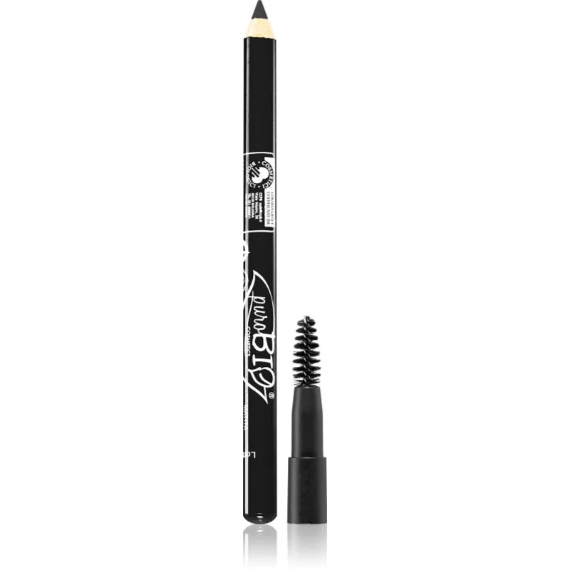 puroBIO Cosmetics Eye & Eyebrow γενικό μολύβι για τα μάτια και τα φρύδια απόχρωση 48 Coal 1.3 γρ