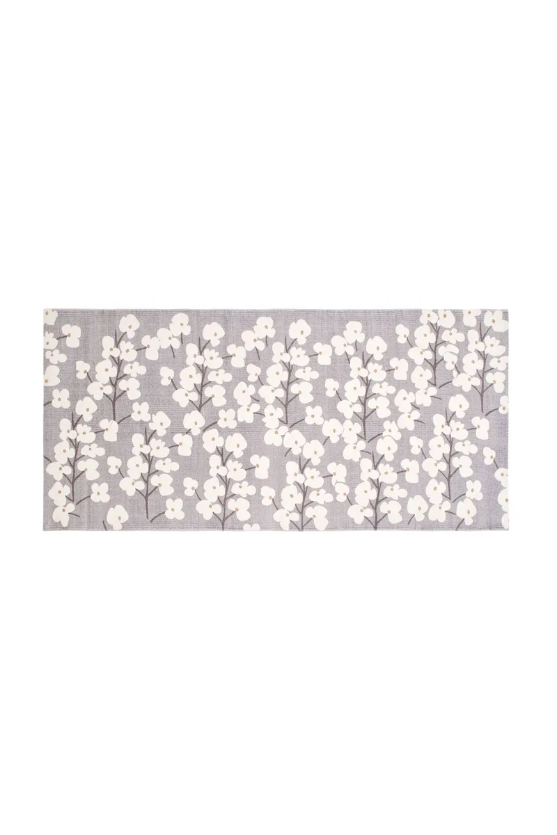 Coincasa σουπλά βαμβακερό με floral σχέδιο 220 x 60 cm - 000495978 Πορτοκαλί