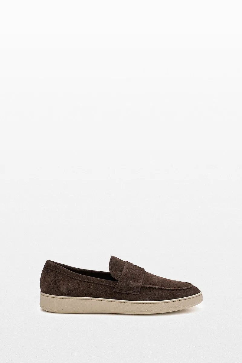 PHILIPPE LANG Ανδρικό Καφέ Suede Loafers