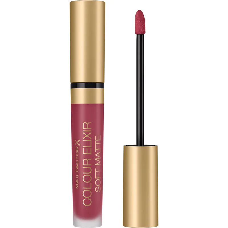 Max Factor Colour Elixir Soft Matte μακράς διαρκείας ρευστό κραγιόν απόχρωση 035 Faded Red 4 ml