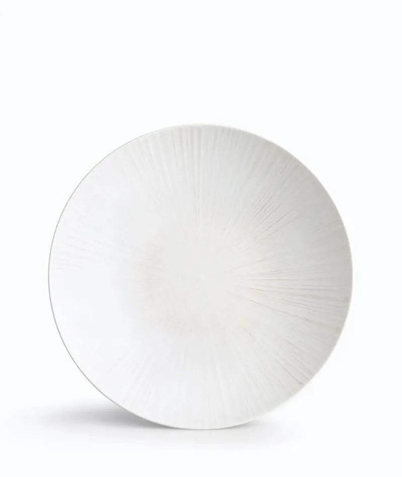 IONIA Πιάτο Βαθύ Σετ 6Τμχ. Stoneware Ammos White 22cm