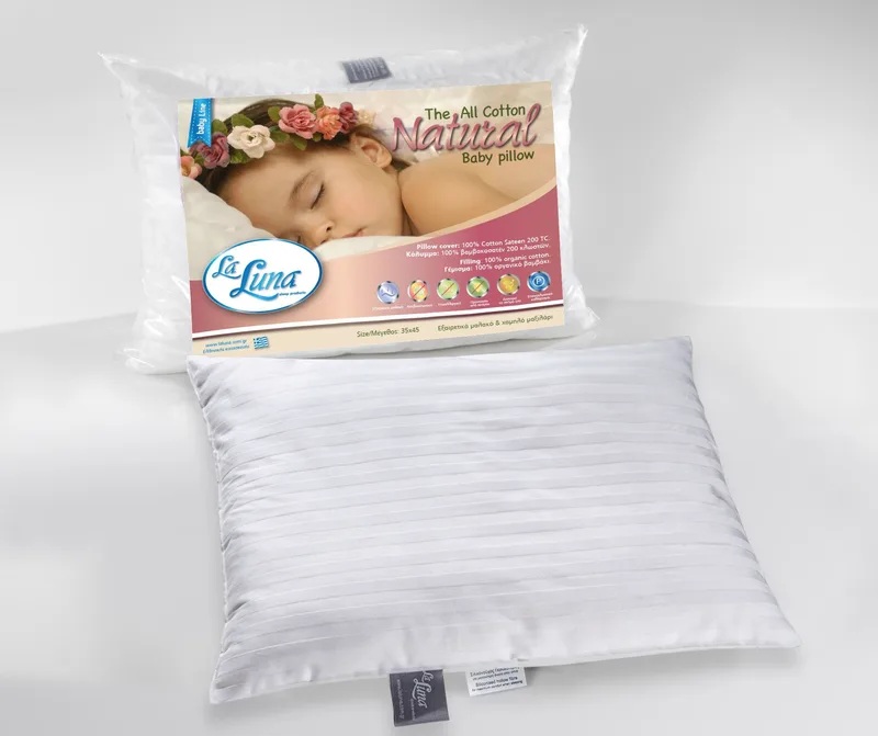 Βρεφικό Μαξιλάρι La Luna The All Cotton Natural Pillow 30x40