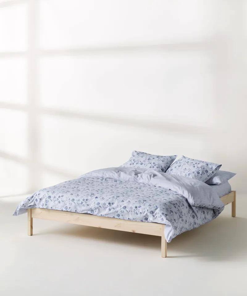 Σετ Σεντόνια Μονά 3 Τεμαχίων Kentia Yuli 1 Blue- White 160x270