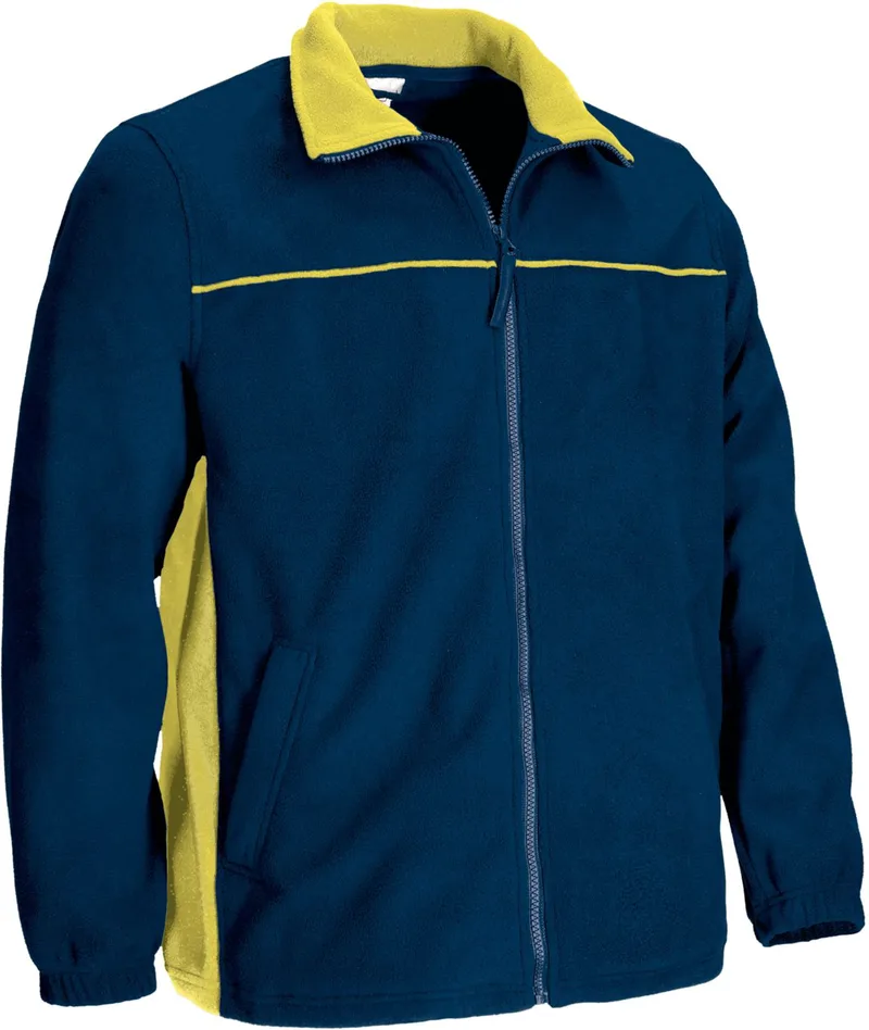 Fleece Jacket THUNDER Valento FPVATHUMA Orion Navy Blue-Lemon Yellow
