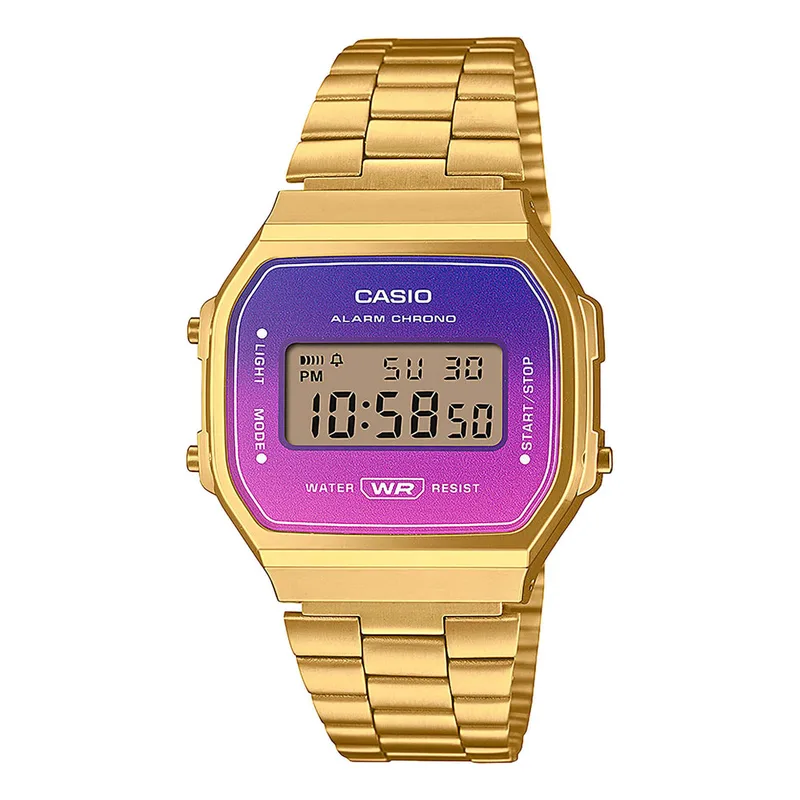 CASIO Vintage Χρυσό Stainless Steel Bracelet A-168WERG-2AEF
