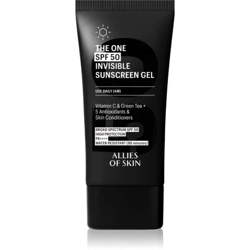 Allies of Skin The One Invisible Suncscreen Gel αόρατο ματ τζελ SPF 50 50 ml
