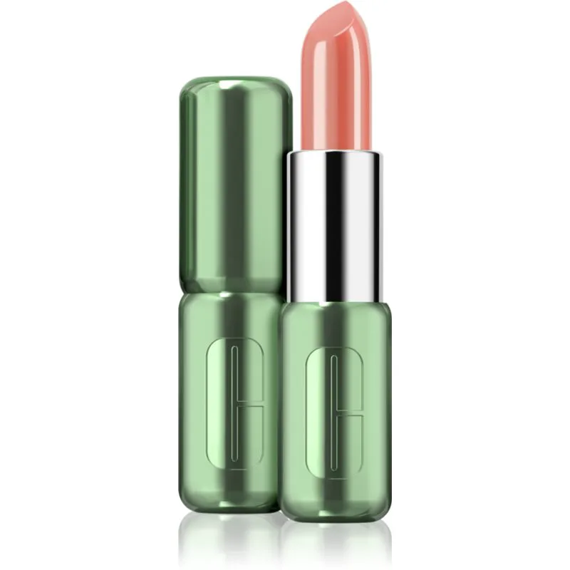 Clinique Pop™ Longwear Lipstick Shine λαμπερό κραγιόν απόχρωση 01 Nude Pop 3.9 γρ